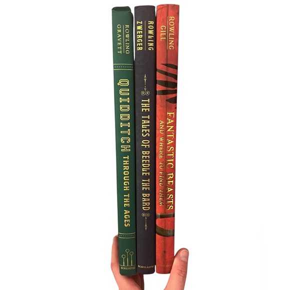 J.K Rowling Hogwarts illustrated Library Hardcover Book Set of 3 Harry Potter - Picture 5 of 9